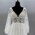 Ladies Lace a line Clothes Garment Bridal Dresses Gown Wedding Dress